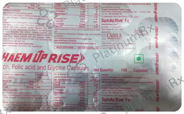 Haem UP Rise 30/10mg/250mcg Capsule 15s