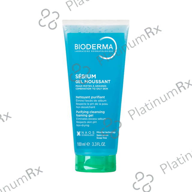 Bioderma Sebium Moussant Purifying Cleansing Foaming Gel 100ml