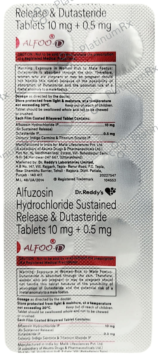 Alfoo D 10/0.5mg Combikit 1s
