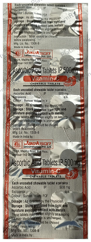 Jackson Vitamin-C 500 Chewable Tablet