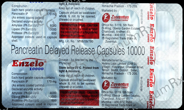 Enzelo-10000 170mg Capsule DR 10s