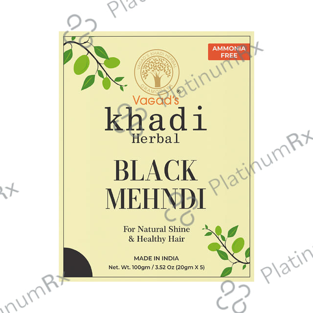 Vagad's Khadi Herbal Mehndi Powder Black
