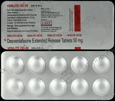 Venlite OD ER 50mg Tablet 10s