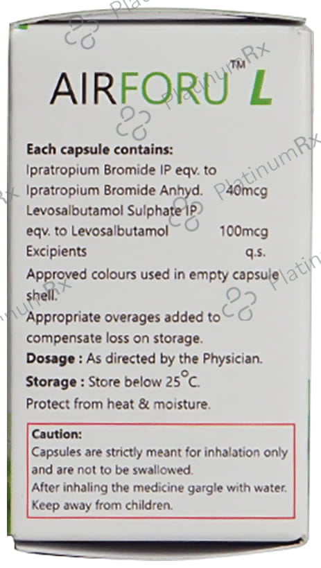 Airforu L DPI 40/0.1mcg Capsule 30s