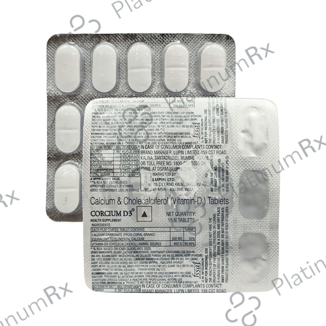 Corcium D3 Tablet 15s