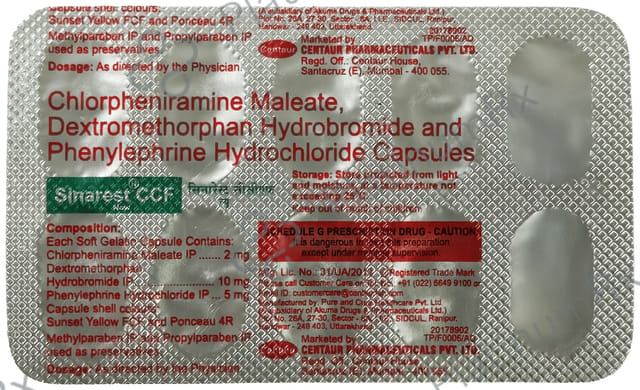 Sinarest Ccf Capsule 10s