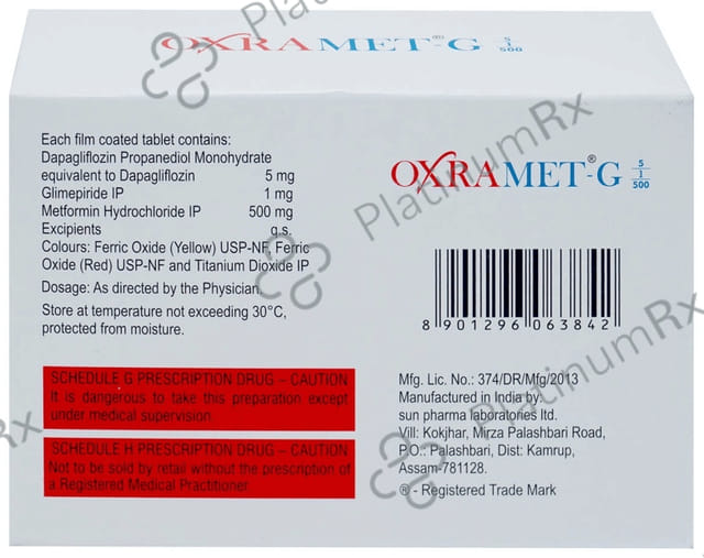 Oxramet G 5/1/500mg Tablet 7s