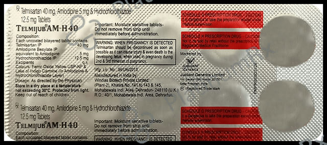 Telmijub AM H 5/12.5/40mg Tablet 10s