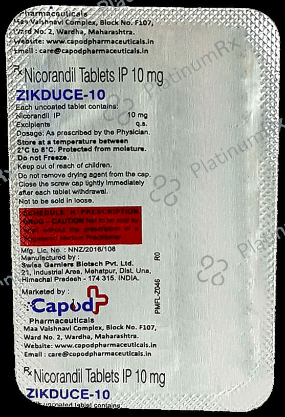 Zikduce 10 Tablet