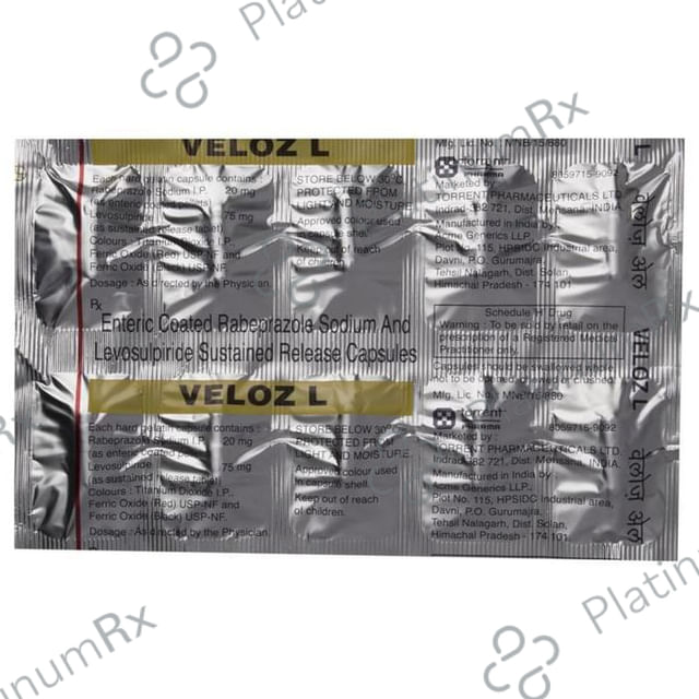 Veloz L 75/20mg Capsule SR 10s