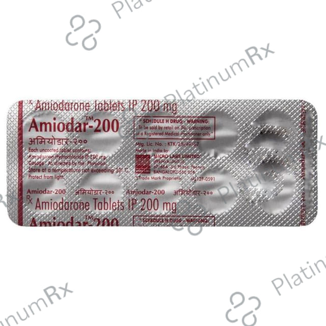 Amiodar 200mg Tablet 10s