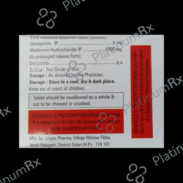 Endoformin G Forte 4/1000mg Tablet PR 10s