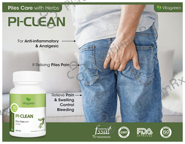 Vitagreen Pi-Clean 500mg Capsule
