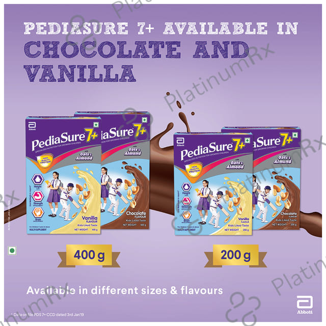 PediaSure Powder for Growing Children Chocolate with Oats & Almond 200 gm