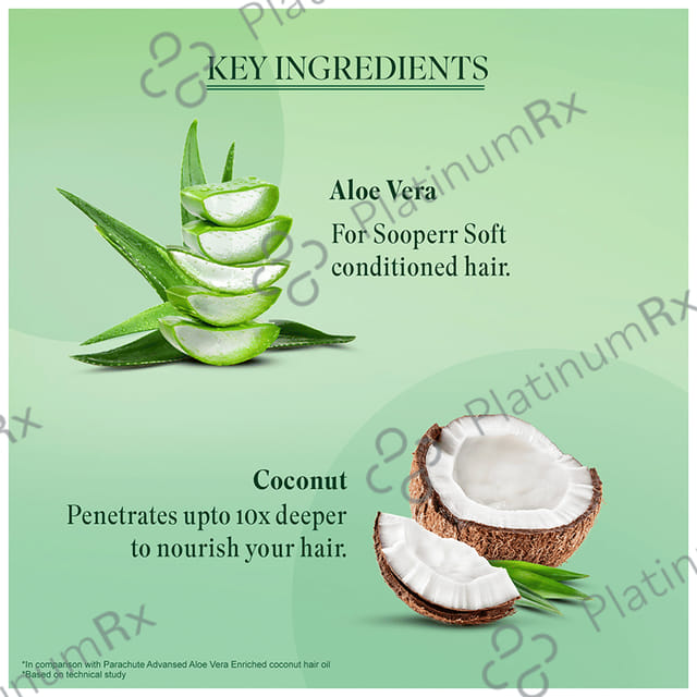 Parachute Advansed 5x Aloe Vera Enriched Coconut Hair Oil Gold - For Soft Hair 400 ml