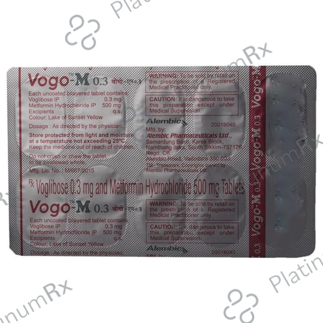 Vogo M 0.3/500mg Tablet 10s
