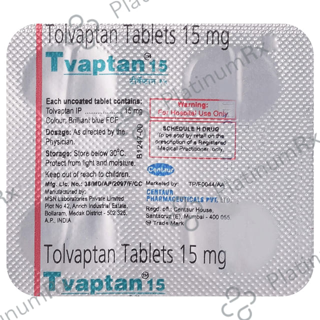 Tvaptan 15mg Tablet 4s