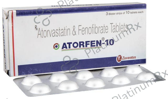 Atorfen 10/160mg Tablet 10s