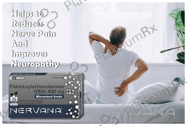 Nervana Micronized Palmitoylethanolamide 400Mg (Pea), Sciatica Nerve Compression, Bladder Pain Relief Capsule