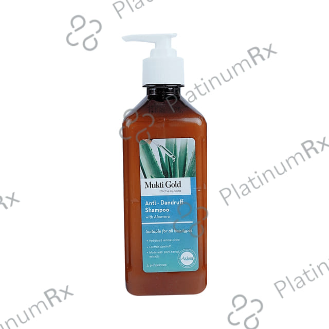Axiom Mukti Gold Anti-Dandruff Shampoo with Aloevera