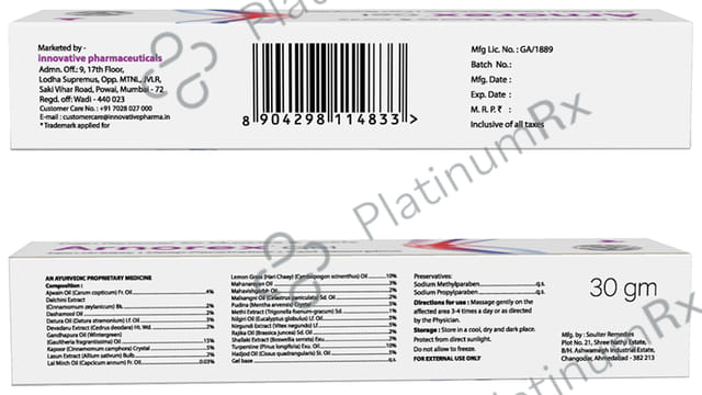 Arnorex Gel (30gm Each) 4 Tubes