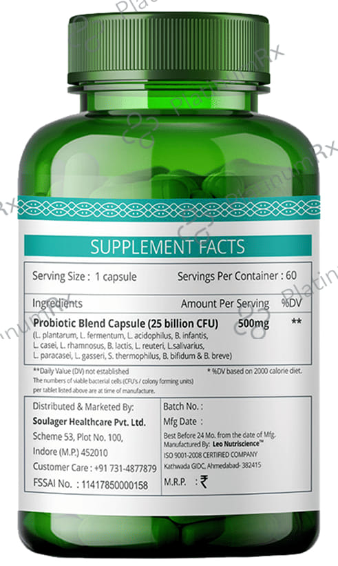 Simply Herbal Pro Biotics 25B CFU Vegetarian Capsules 60s