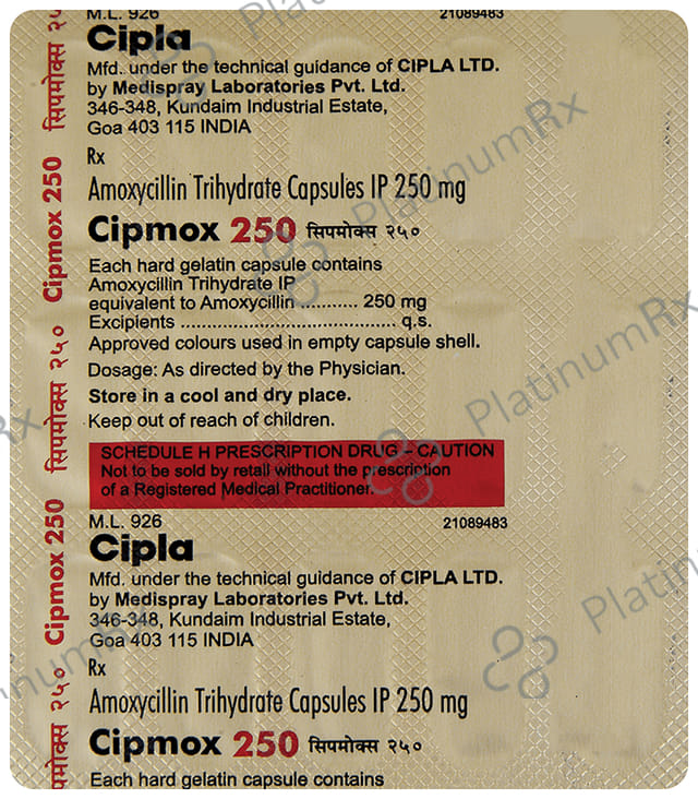 Cipmox 250mg Capsule 15s