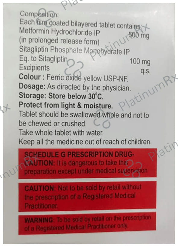 Glura M 100/500mg Tablet XR 15s