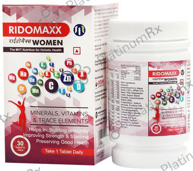 Ridomaxx Women Minerals Vitamins and Trace Elements Tablet