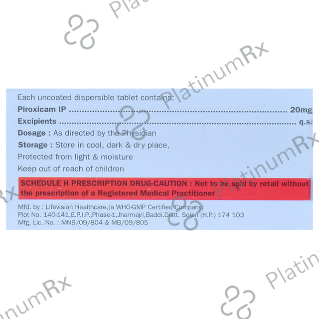 Siscam 20mg Tablet DT 10s