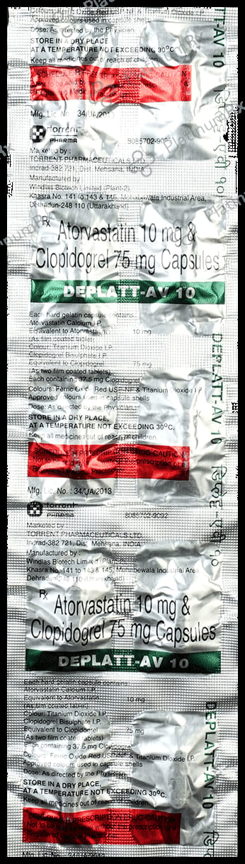 Deplatt AV 10/75mg Capsule 10s