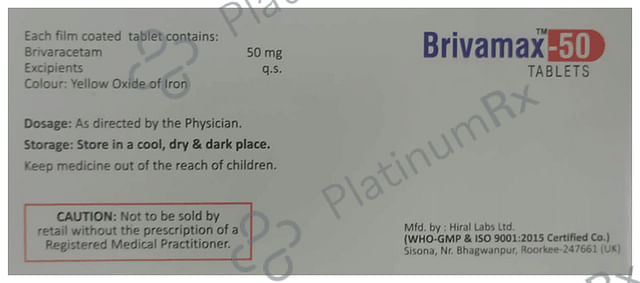 Brivamax 50 Tablet