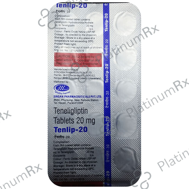 Tenlip 20mg Tablet 10s