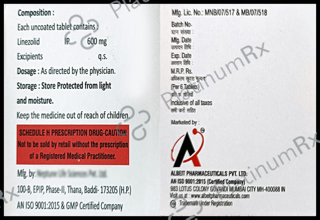 Albezolid 600mg Tablet 6s