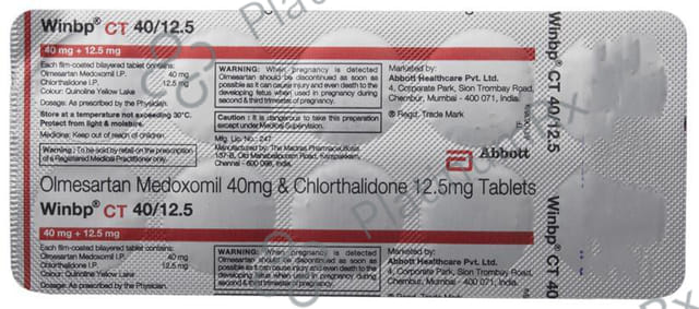 Winbp CT 40/12.5mg Tablet 10s