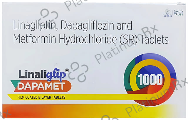 Linaliglip Dapamet 1000/10/5mg Tablet 10s