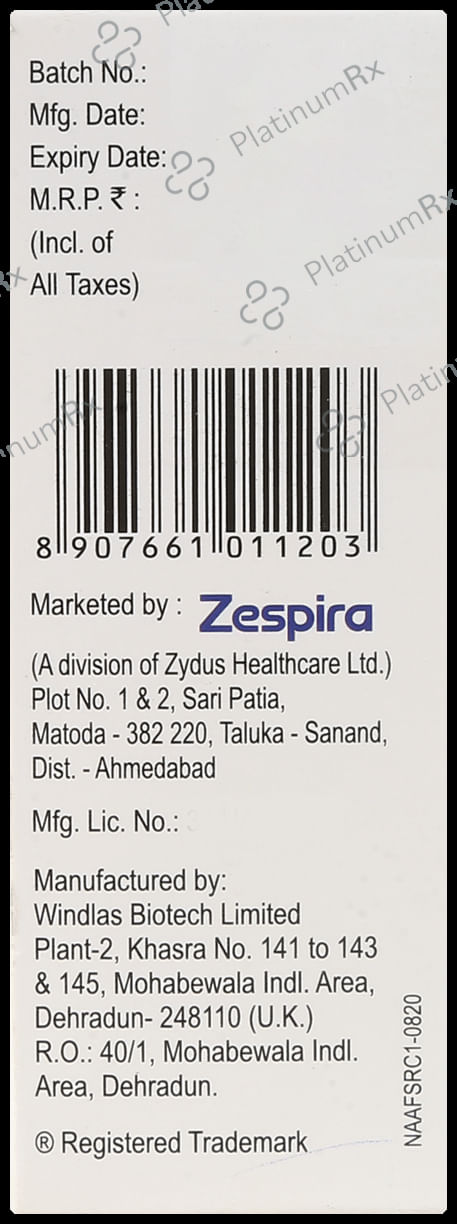 Nasoclear 2/5mg Cold AF Syrup 60ml