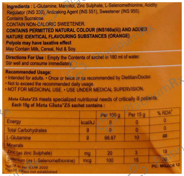 Metagluta ZS Sachet 15gm