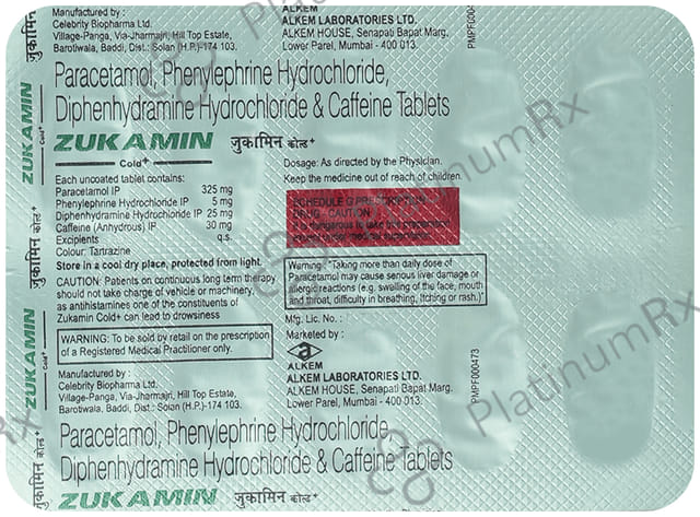 Zukamin Cold Plus Tablet