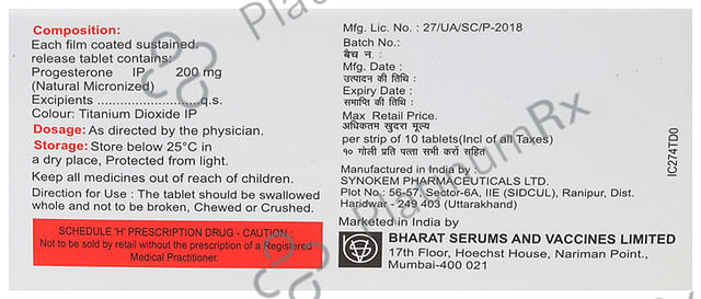 Miprogen SR 200mg Tablet 10s