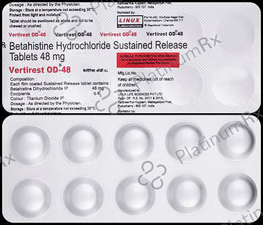 Vertirest OD 48mg Tablet 10s