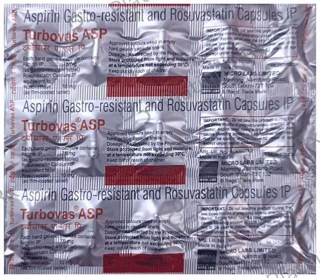 Turbovas ASP 75/10mg Capsule 15s