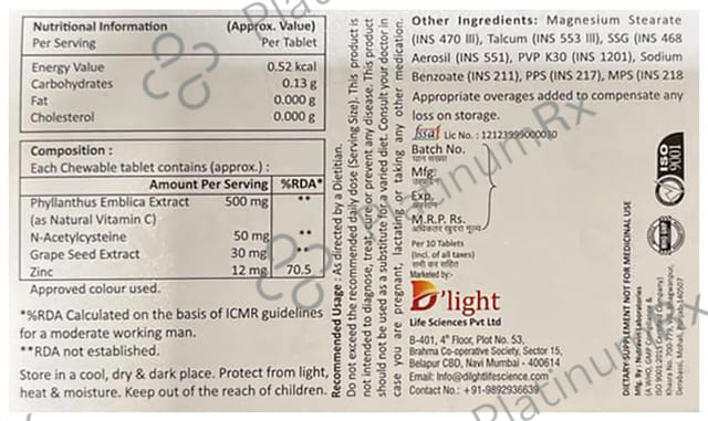 CZ Must Chewable Sugar Free Tablet Orange & Strawberry