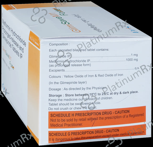 Glimisave M1 Forte 1/1000mg Tablet PR 15s