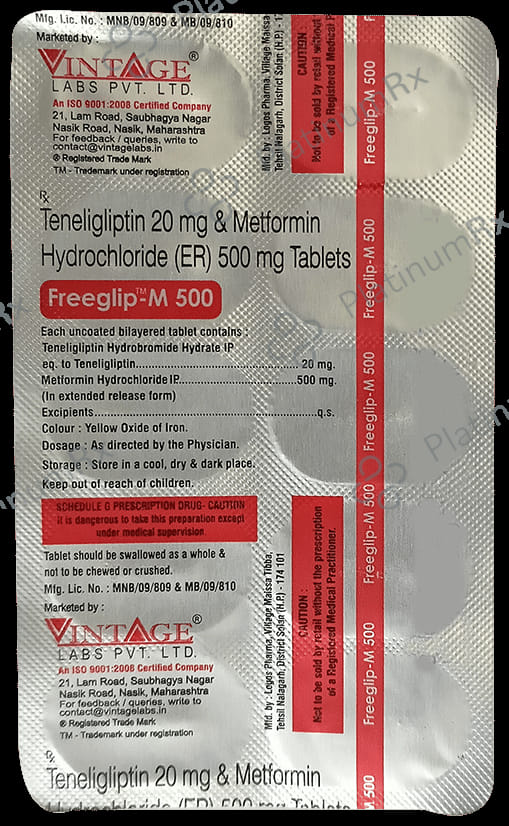 Freeglip M 500/20mg Tablet ER 10s