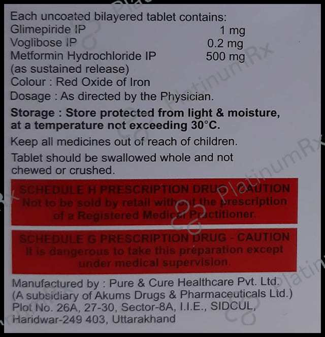 Volicure Trio 1/500/0.2mg Tablet 15s