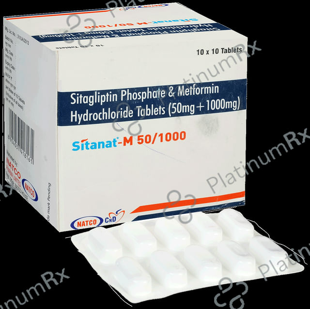 Sitanat M 50mg/1000mg Tablet