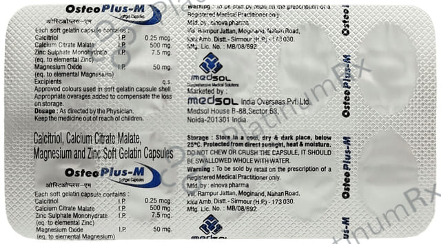 OsteoPlus-M Soft Gelatin Capsule