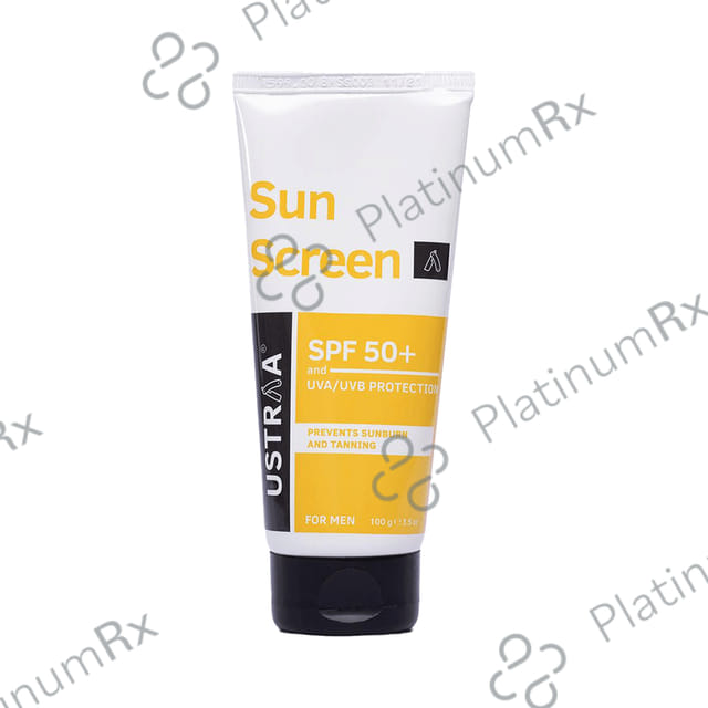 Ustraa Sun Screen for Men SPF 50+ Cream 100gm