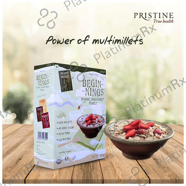 Pristine Beginnings Organic Mixed Millet Flakes 150 gm